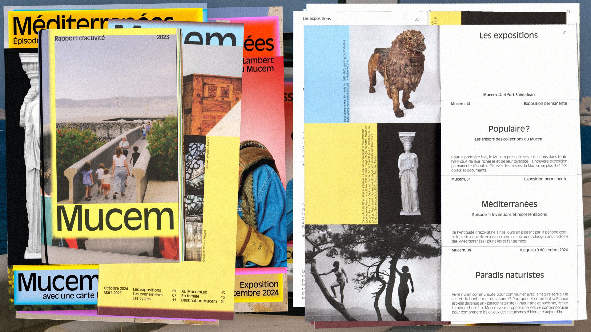 Mucem — affiches et doubles pages de publications, vue 18 — Les Graphiquants